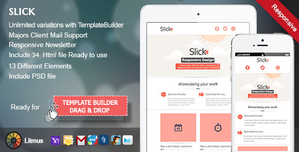 Marketing Slick Responsive E Mail Template Themeforest